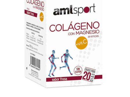 Food Supplement Amlsport Collagen Magnesium Vitamin C (20 uds) Online now