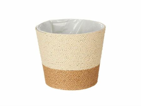 Planter Brown Rope Plastic 19,5 x 17,5 x 19,5 cm (24 Units) Hot on Sale