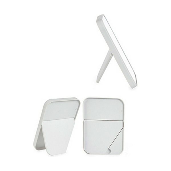 Mirror with Mounting Bracket White Black polypropylene 1,7 x 20 x 14 cm (12 Units) Hot on Sale