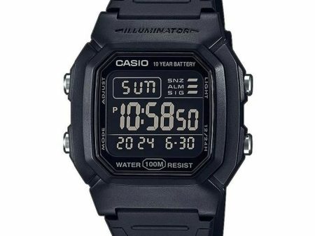 Men s Watch Casio W-800H-1BVES Ø 36 mm Black on Sale