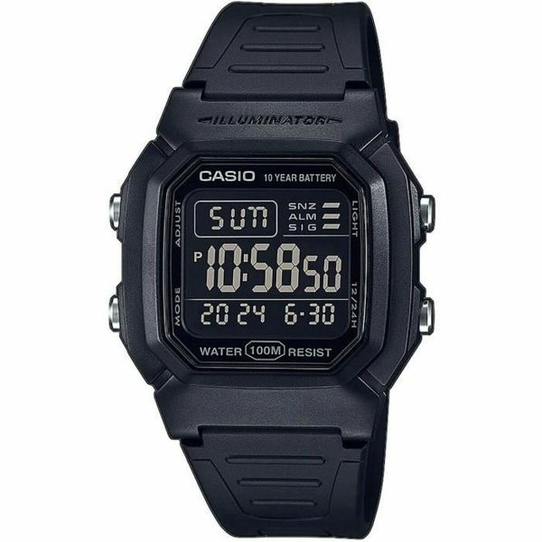 Men s Watch Casio W-800H-1BVES Ø 36 mm Black on Sale