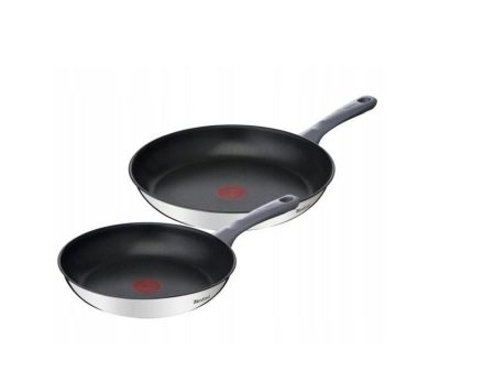 Pan Tefal G7132S55 Black Steel Stainless steel Ø 24 cm Ø 28 cm For Cheap