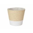 Planter White Rope Plastic 14 x 12,5 x 14 cm (24 Units) For Discount