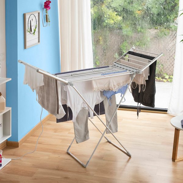 Folding Electric Drying Rack with Wings Drywing InnovaGoods 20 Bars 230 W Cheap