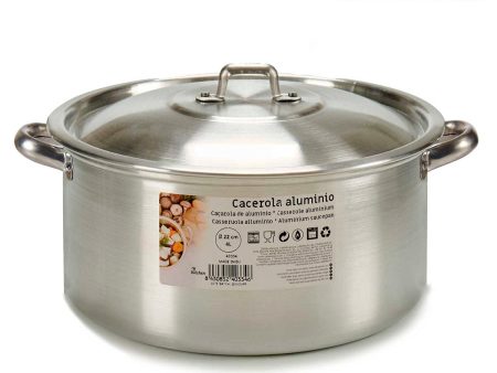 Casserole 8430852403346 4 L Silver Aluminium Online Sale