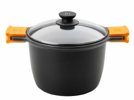 Pot with Glass Lid BRA A273907 Black Metal Aluminium Toughened aluminium Cast aluminium (1 Unit) Cheap