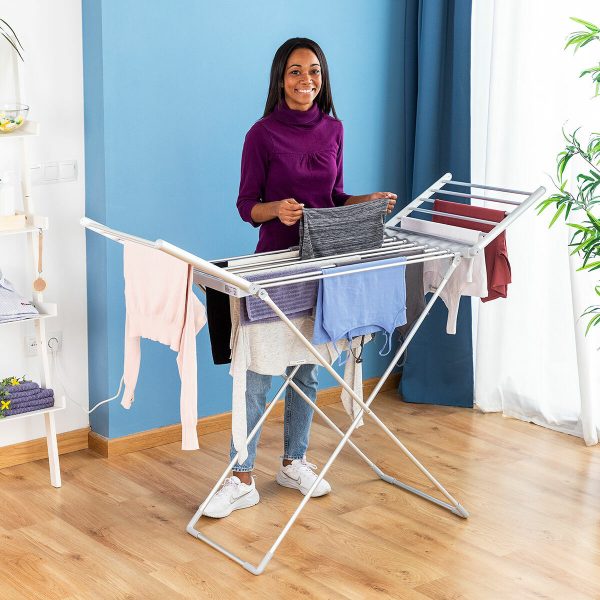 Folding Electric Drying Rack with Wings Drywing InnovaGoods 20 Bars 230 W Cheap