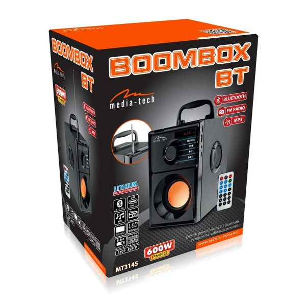 Bluetooth Speakers Media Tech BoomBox BT MT3145 V2 Black 600 W For Cheap