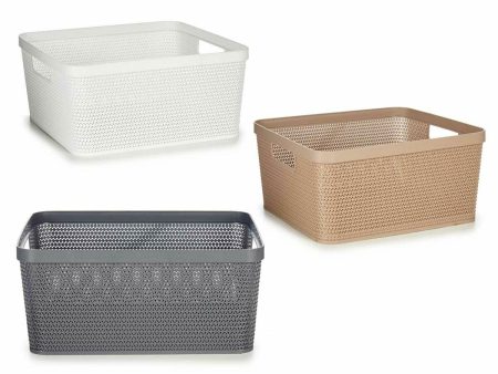 Multi-purpose basket Plastic 10 L 36 x 15 x 29 cm (18 Units) Online Hot Sale