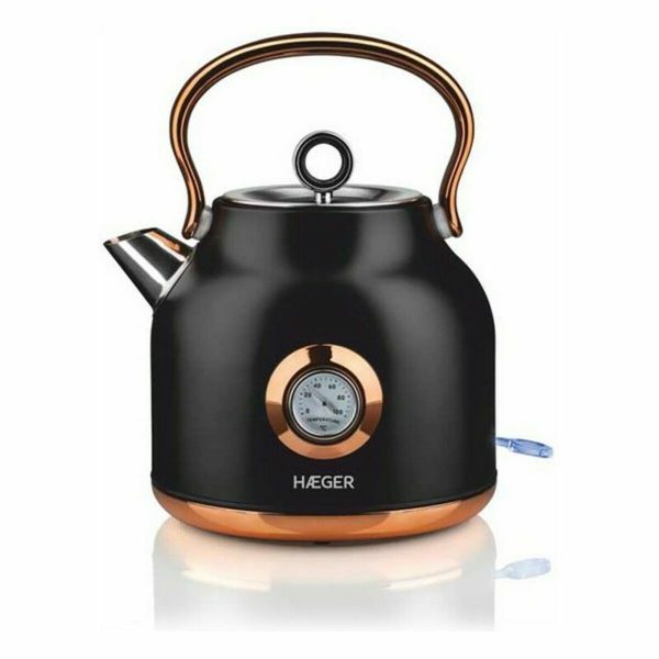 Water Kettle and Electric Teakettle Haeger EK-22B.024A Black Stainless steel 2200 W 1,7 L Cheap