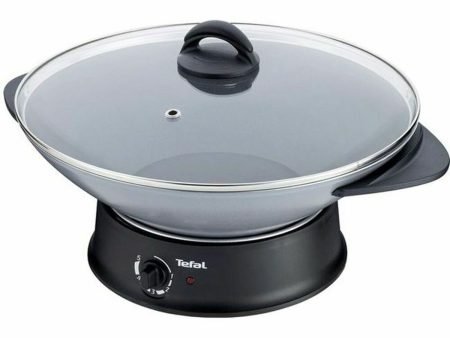 Wok Pan Tefal WK302012 1200 W Black Aluminium Ø 36 cm Supply