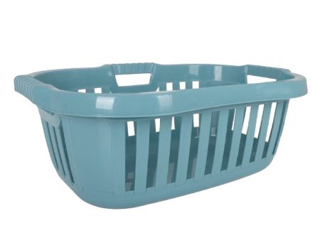 Laundry basket Tontarelli Hipster Blue 50 L 66 x 44 x 25 cm For Sale