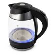 Water Kettle and Electric Teakettle Esperanza EKK009  Black Glass Plastic 2200 W 1,8 L For Discount