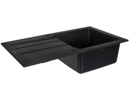 Sink with One Basin Maidsinks 1D volcano 76 x 44 cm Black Supply