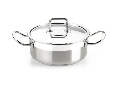 Casserole BRA Braisogona_A340355 (24 cm) Steel Stainless steel 3 L 75 L Stainless steel 18 10 Online